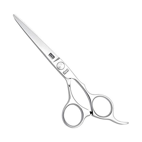 Kasho Ciseaux de coupe à cheveux décalés série Chrome Longueur 15,2 cm