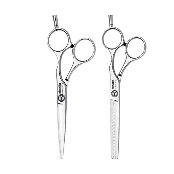 excelia Kit EO de 55OS & et-38B/os Ciseaux de coiffeur 5,5 "Offset + texturisant 6,0 Offset ciseaux