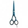 JAGUAR Ciseaux de coiffure DIAMOND TB 5.5" | Ciseaux de coiffure en design classique | Revêtement anti-allergène bleu titane 