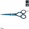 JAGUAR Ciseaux de coiffure DIAMOND TB 5.5" | Ciseaux de coiffure en design classique | Revêtement anti-allergène bleu titane 