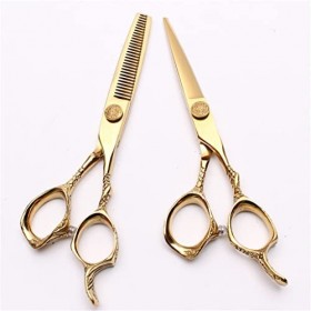 YXYLDR Ciseaux en acier de 6 pouces ciseaux amincissants professionnels de coiffeur outils de ciseaux de Salon de beauté ense...