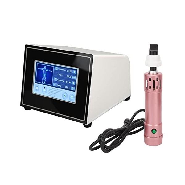 Shock Impulse Machine, Rose Gold Bonesetting 11 TêTes de Massage Shock Wave Machine 100‑240V