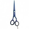 JAGUAR Ciseaux de coiffure DIAMOND E TB 6.0" | Ciseaux de coiffure en design offset | Revêtement anti-allergène bleu titane b