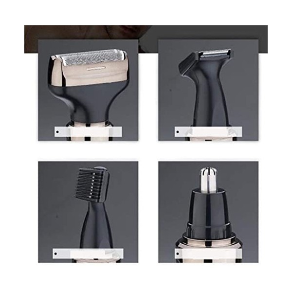 DENURA 4 en 1 Nez Hair Trimm Mas USB Trimeuse de Poils de Nez électrique Rechargeable Trommer des Poils de Nez Rasage de Poil