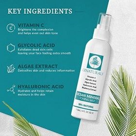 TOPJESS Witch Hazel And Vitamin C Facial Toner For Women and Men - Anti-Aging and Hydrating Toner For Face With Glycolic Acid