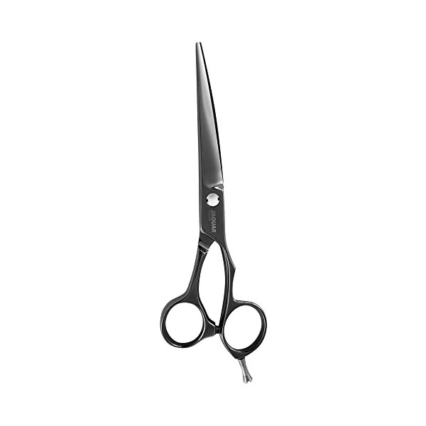 JAGUAR Ciseaux de coiffure XENOX TITAN 6.0" | Ciseaux de coiffure en design offset | Revêtement en titane noir brillant anti-