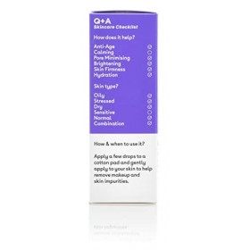 Q+A Lotion Tonique à lacide glycolique, 100ml