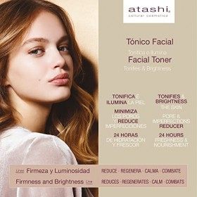 Atashi | Tonique facial raffermissant Luminosité fraîcheur glaciaire | Rafraîchit, purifie, hydrate et minimise les pores | A