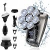 Rasoir flottant 5 en 1 pour homme, rechargeable, portable, étanche avec affichage LED pour tondeuse à barbe, tondeuse à cheve