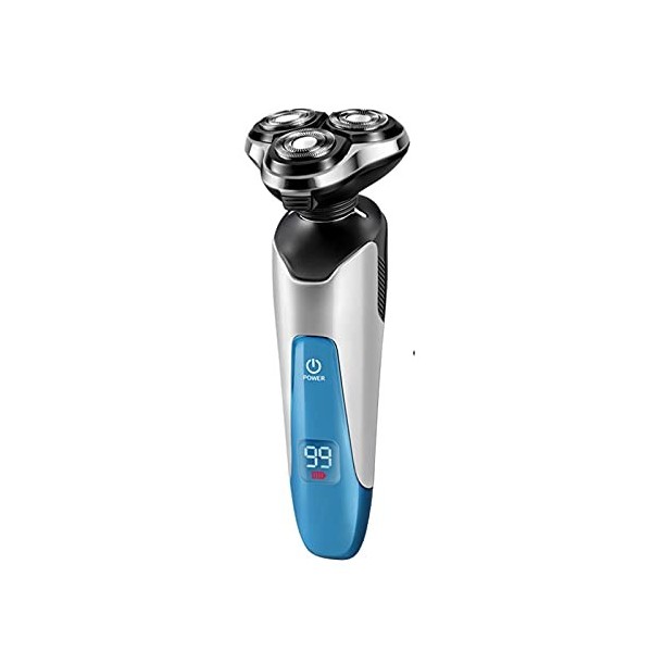 NCRD Razor électrique, rasoirs électriques pour hommes, rasoir rotatif résistant à létanche à leau humide sec, rasoir de vi