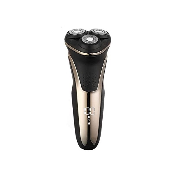 LIIAV Rasoir électrique pour Hommes humides et secs étanche étanche Rasoir sans Fil Rasoir Rotatif Rechargeable Rasoir pour H