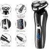 NCRD Razor électrique pour Hommes, Shavers électriques pour Hommes, Rasoir Rotatif étanche Sec Humide, Rasoir Portable Rasoir