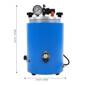 Machine à injection de cire sous vide avec valve de sécurité 2,5 L, pour épilation automatique à la cire norme britannique 2