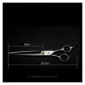 Ciseaux de coupe de cheveux Ciseaux de coiffure de 7,5 pouces, ciseaux de beauté, ciseaux de barbier, ciseaux plats, ciseaux ...