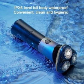 LEONYS Rasoirs électriques for Hommes Chauves, Rasoir électrique for Hommes Lame Flottante 3D Lavable Type-C Rasoir Rechargea