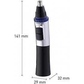 CAFFIA Tondeuse à poils de nez - Tondeuse dépilation du visage for hommes, rasoir, lames à double tranchant résistantes à l