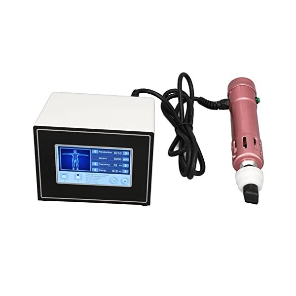 Shockwave Machine ED Shockwave Therapy Machine, Shock Impulse Therapy Machine Rose Gold Bonesetting 11 Têtes de Massage Shock