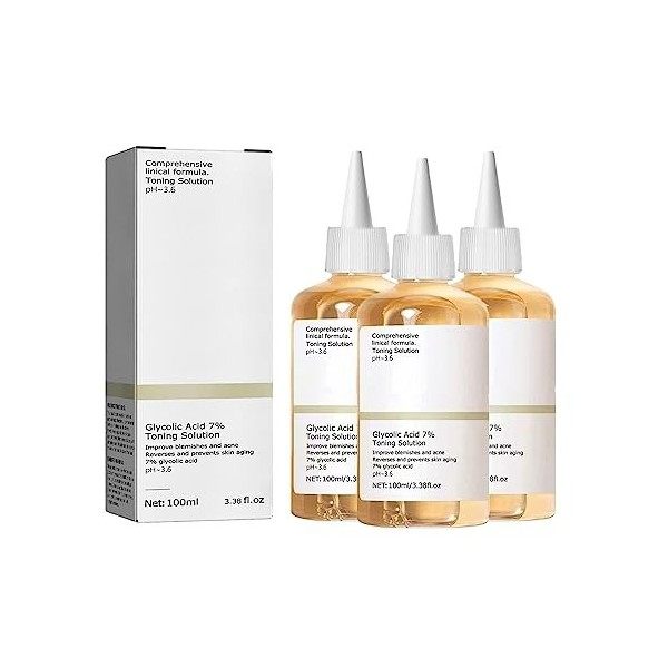 Acide Glycolique 7 Solution Resurfaçante Tonifiante, Solution Tonifiante À Lacide Glycolique Ordinaire, Toner Hydratant Inof