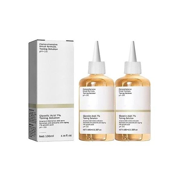 Acide Glycolique 7 Solution Resurfaçante Tonifiante, Solution Tonifiante À Lacide Glycolique Ordinaire, Toner Hydratant Inof