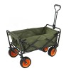 FOLOSAFENAR Chariot de Camping, Tige de Direction Push-Pull à Forte Charge, Chariot Pliable de Conception Pliable Portable po