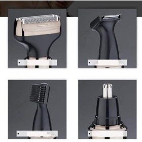 MGALLD 4 en 1 Nez Hair Trimm Mas USB Trimeuse de Poils de Nez électrique Rechargeable Trommer des Poils de Nez Rasage de Poil