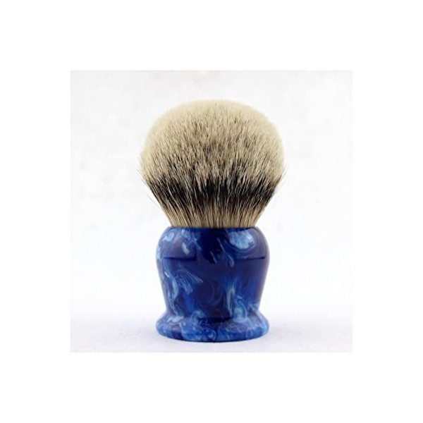 WWWFZS Ensemble de Rasage Badger 40 mm Brosse + Bol en Acier Inoxydable Color:A 