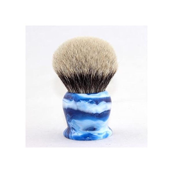 WWWFZS Ensemble de Rasage Badger 40 mm Brosse + Bol en Acier Inoxydable Color:A 