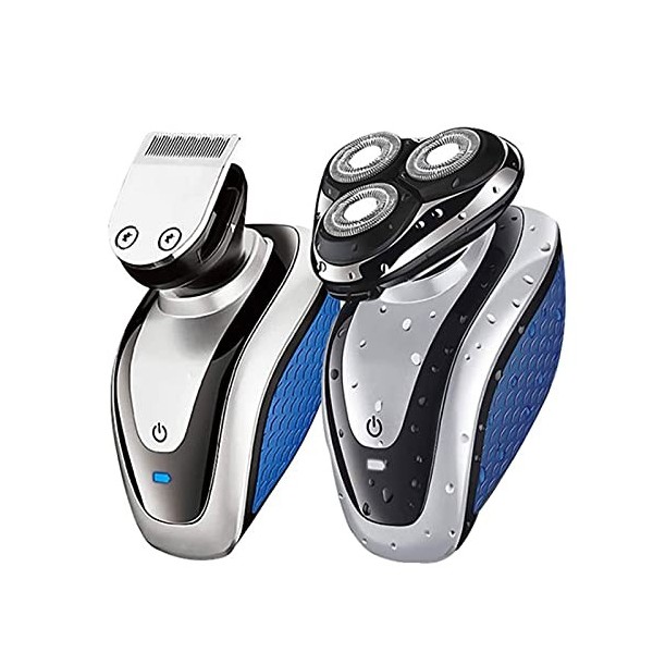 LIIAV Tête Shavers pour Hommes Chauves, Rasoir Rotatif électrique avec Multifonctions, rasoirs de Rasage dhommes imperméable