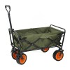 KAKAKE Wagon Pliable, Tige de Direction Push-Pull, Conception Pliante Portable, Chariot de Camping épaissi avec Roue Universe