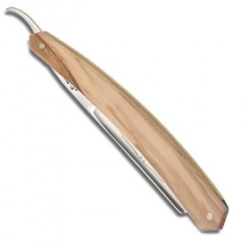 Actiforge - Rasoir droit Le Bison 5/8 - Bois dOlivier - Fabrication Française Artisanale