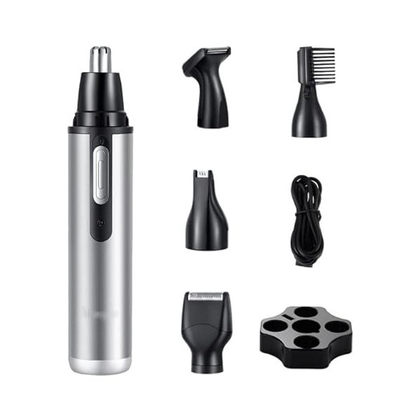 DENURA Kit de beauté Multifonctionnel Cinq en Un Mini Tondeuse à Cheveux Portable Rechargeable par USB