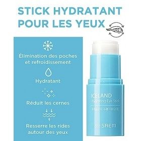 THESAEM Iceland Hydrating Eye Stick 0.24oz 7g - Baume rafraîchissant pour les yeux pour les cernes et les poches - Traiteme
