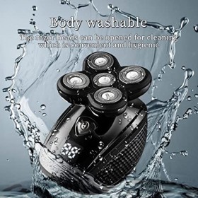 FURLOU Rasoir électrique, kit de toilettage multifonctionnel Rasoir électrique Wet Dry for homme Rasoir électrique Rechargeab