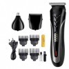 XWWDP Hommes Tout en 1 Tondeuse à Cheveux Rechargeable Barbe Nez Oreille Rasoir Coupe de Cheveux Tondeuse étanche sans Fil Ra