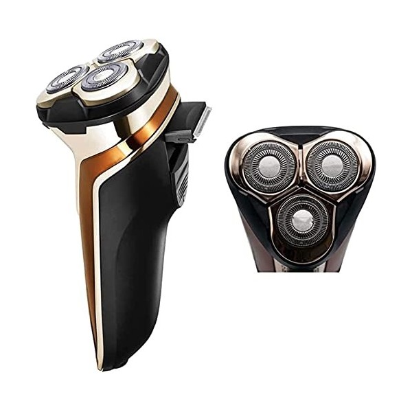 XIXIDIAN Shavers rotatifs pour Hommes, Hommes Rechargeables/humides, Shavers électriques pour Hommes Face à la Trimmer de la 