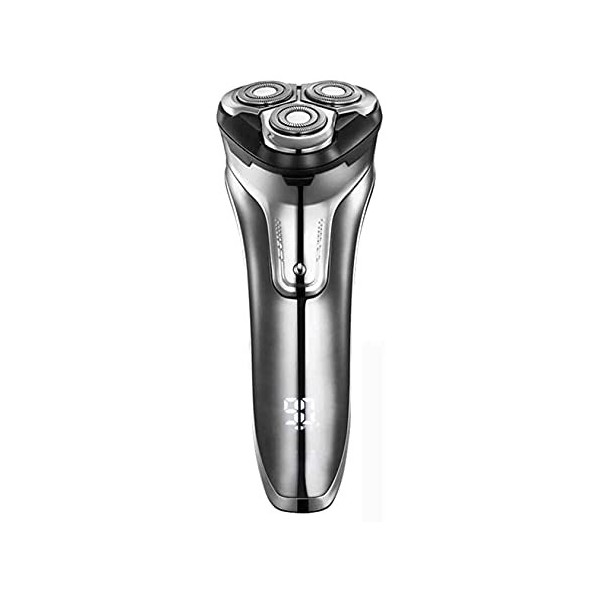 XIXIDIAN Shavers rotatifs pour hommes, rasoir rotatif rotatif 3D pour hommes avec tondeuse à barbe pop-up, anti-pincée intell