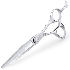 6 Inch Hairdresser Professional Haircut Flat Shear Fine Mirror Polishing Flat Shear Scissors Color : Silver Hair Cutting Rasa...