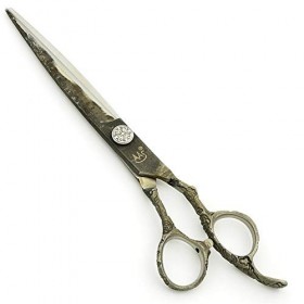 Xiaozhoukeji Ciseaux for Animaux de Compagnie de qualité Professionnelle, Ciseaux de toilettage for Chien, Peluche, Coupe Dro