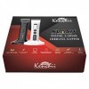 Kenchii Grooming - Tondeuse sans fil numérique Flash Noir nacré - 4 en 1 lames réglables et amovibles