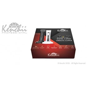Kenchii Grooming - Tondeuse sans fil numérique Flash Noir nacré - 4 en 1 lames réglables et amovibles