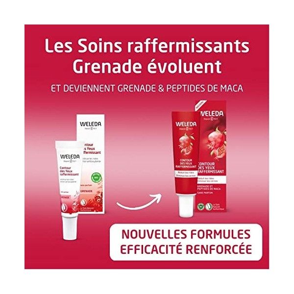 WELEDA - Contour des Yeux Raffermissant à la Grenade - Action Anti-Âge et Antioxydante - Tube 10 ml