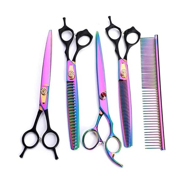 Ciseaux de coiffure, ciseaux de coiffure, ciseaux à dents professionnels, ciseaux à cintrer, coupe de cheveux, outils profess