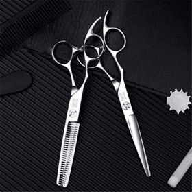 Chaomeiart Jeu De Main Gauche Barber Professional 6.0 Japon De Haute Qualité 440C Haircut Outils De Salon De Coiffure Plat Ci