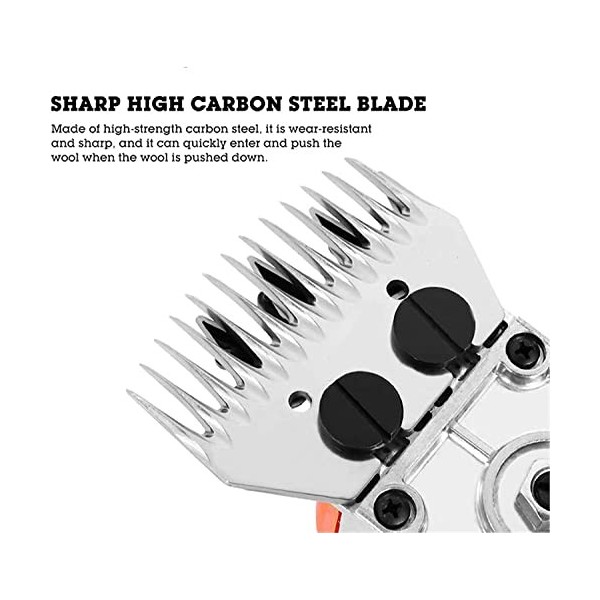 Electric Cattle Shearer, Sheep Shearer, 6-Speed Portable Shearer, Electric Animal Shearer, 2400RPM Shaver Wool Clipper Sheep 