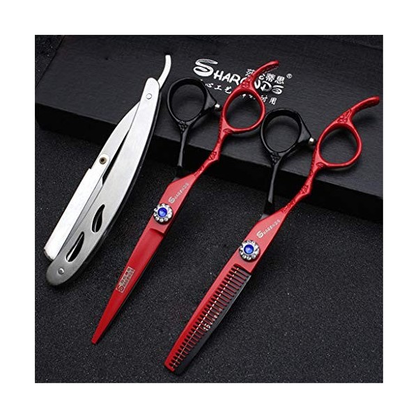 Chaomeiart Mis De La Main Gauche Barber Coiffure Professionnelle Haircut Japon De Haute Qualité en Acier 440C Ciseaux Plat Ci