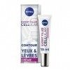 NIVEA Hyaluron Cellular Filler Soin contour des yeux et lèvres 1 x 15 ml , Soin repulpant pour contour de l’œil et lèvres, S