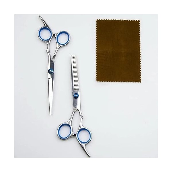 Ensemble de ciseaux de coiffure, ciseaux amincissants professionnels et ciseaux de coiffure tranchants Kit de coupe de cheveu