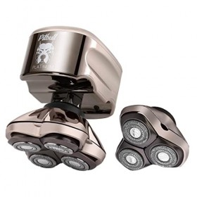 Skull Shaver Pitbull Platinum Pro Rasoir Electrique Homme Tête et Visage avec Bonus Lame CR-3