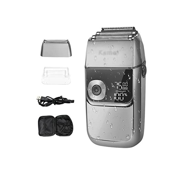 XWWDP Feuille électrique Shavers for Hommes Toute métal 2 en 1 Trim...