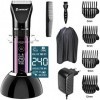 YWAWJ Électrique Tondeuse Rechargeable Raccourci Auto-Haircut Kit Rasoirs Chauve électrique sans Fil Clipper Hair Salon Profe